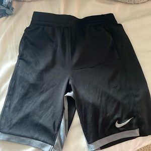black and gray nike shorts